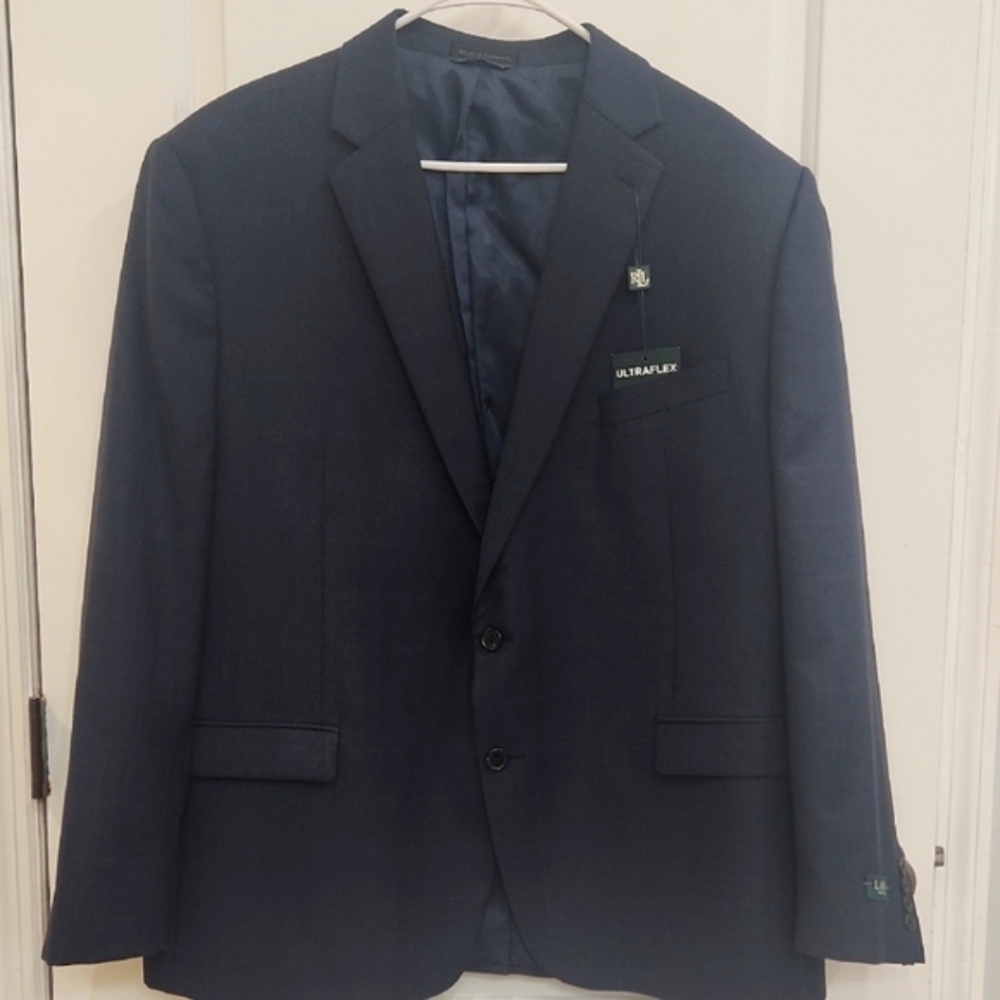 Ralph Lauren Ultraflex  Blue Strip Suit Separate Jacket NWT 48 Regular